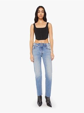 MOTHER The Mid Rise Hiker Hover - Fight For Your Right Jeans